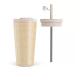 Linen - Travel Mug, 500 ml / Flap & Straw Set