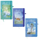 Užra&scaron;ų knyga CLAUDE MONET , Centrum, A5, 80 lapų, 77gsm, linija, kietu vir&scaron;eliu, su skirtuku ir gumele
