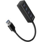 AXAGON HUE-M1AL 4x USB 3.2 Gen 1 MINI hub, metal, 1.2m USB-A cable