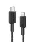 Laidas Anker 322 USB-C to Lightning Cable (6ft Braided) Black