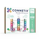 Magnetinis rutuliukų trasos konstruktorius CONNETIX &bdquo;Ball Run Pastel Pack&ldquo;, 114 dalių