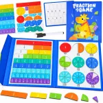 Magnetic Fraction Learning Set Maths for Kids Fractions ZA6609