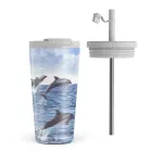 Retro Splash - Travel Mug, 500 ml / Flap & Straw Set