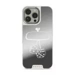 City Lights - iPhone 16 Pro Case, Elite Mirror Light (MagSafe) / Silver