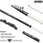 Teleskopinė me&scaron;kerė AKARA WHITE DIAMOND MF TX-20, 2,10 m, 5-25 g (WD-210MF)