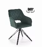 Valgomojo kėdė K535, tamsiai žalia