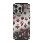 Sworn Hearts - iPhone 16 Pro Case, Elite Mirror Dark (MagSafe) / Silver
