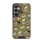 Curious Cat - Samsung Galaxy S25 Plus Case, Elite Dark (Magnetic) / Gold