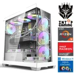 INTOP AQUA Ryzen 5 7600X 16GB DDR5 1TB SSD M.2 NVME+2TB RX9060XT 16GB WIN11