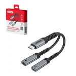 UNITEK ADAPTER USB-C AUDIO AND PD CHARGING 15CM