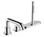 Hansgrohe Tecturis S &ndash; vonios mai&scaron;ytuvas vonios kra&scaron;tui, 3 skylių montavimas, sBox, chromas 73447000