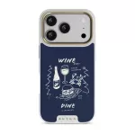 Wine & Dine - iPhone 17 Pro Case, Elite Light (MagSafe) / Gold