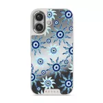 Blue Gaze - iPhone 16 Case, Elite Mirror Light (MagSafe) / Silver