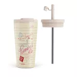 Library Card - Travel Mug, 500 ml / Flap & Straw Set