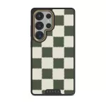 Retro Grid - Samsung Galaxy S25 Ultra Case, Elite Dark (Magnetic) / Gold