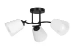 Pakabinamas lubų &scaron;viestuvas Activejet ALMA 3&times;E27, maks. 3&times;40 W, juodas/baltas