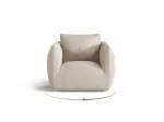 Armchair, "Nimes", 1 Seat, 95.5x87x80 Made in Europe
