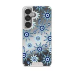 Blue Gaze - Samsung Galaxy S25 Plus Case, Elite Mirror Light (Magnetic) / Silver
