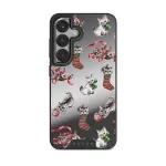 Merry Kitty - Samsung Galaxy S25 Case, Elite Mirror Dark (Magnetic) / Gunmetal