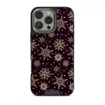 Sleeping Beauty - Snowflakes iPhone 16 Pro Max Case, Elite Dark (MagSafe) / Silver