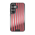 Pomegranate - Samsung Galaxy S25 Plus Case, Elite Mirror Dark (Magnetic) / Silver