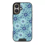 Blue Gaze - iPhone 16 Case, Elite Dark (MagSafe) / Gold