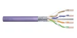 DIGITUS Cat.6 Installation Cable, F/UTP, Dca, AWG 23/1, LSOH, 100m, Purple