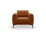 Velvet Armchair, "Lazio", 1 Seat, 87x85x85 Made in Europe
