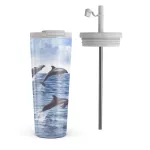 Retro Splash - Travel Mug, 700 ml / Flap & Straw Set