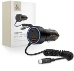 &bdquo;Tech-Protect&ldquo; įkroviklis TECH-PROTECT CC05 2-PORT CAR CHARGER PD60W + CABLE BLACK