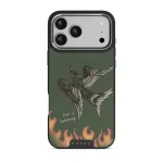 Fire Is Catching - iPhone 17 Pro Max Case, Elite Dark (MagSafe) / Silver