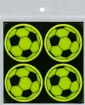 At&scaron;vaitai-lipdukai FOOTBALL, Centrum, diam. 50mm, 4 vnt., blisteryje