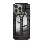 Skyborn - iPhone 16 Pro Case, Elite Mirror Dark (MagSafe) / Silver