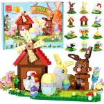 EASTER FARM 12-in-1 construction blocks, connect together! 665pcs ZA6551
