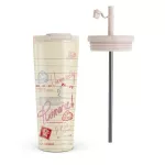 Library Card - Travel Mug, 700 ml / Flap & Straw Set