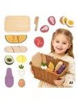 VIGA PolarB Wooden Food Chopping Fruit Vegetable Kitchen Basket