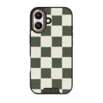 Retro Grid - iPhone 17 Case, Elite Dark (MagSafe) / Gold