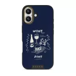 Wine & Dine - iPhone 17 Case, Elite Dark (MagSafe) / Gold