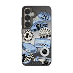 Finish Line - Samsung Galaxy S25 Case, Elite Mirror Dark (Magnetic) / Gold