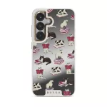 Curious Cat - Samsung Galaxy S25 Case, Elite Mirror Light (Magnetic) / Gold