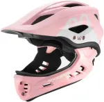 &bdquo;Rockbros TT-32001 Rabbit&ldquo; vaikų &scaron;almas su nuimamu apatiniu skydeliu, dydis S (48&ndash;52) &ndash; rožinis