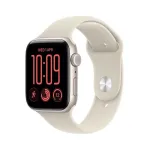 I&scaron;manusis laikrodis Apple Watch SE 3 GPS + Cellular 40mm Starlight Aluminium Case with Sand Sport Band - M/L MJLE4ET/A