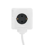Tellur Power Cube Extended, Power strip 4 Outlets + 2xUSB ports, 1.5m cable white