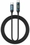 BO-X305 USB-C to USB-C 60W with LED display 1m Black