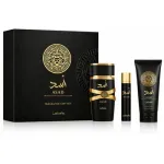 Lattafa Asad EDP 100 ml + EDP MINI 12 ml + SG 100 ml (vyrams)