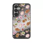 Caf&eacute; Haru - Samsung Galaxy S25 Plus Case, Elite Mirror Dark (Magnetic) / Silver
