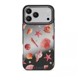 Seashells - iPhone 17 Pro Max Case, Elite Mirror Dark (MagSafe) / Silver
