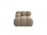 Velvet Chaise Longue Left, "Bellis", 1 Seat, 94x155x70 Made in Europe