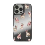Monsieur - iPhone 16 Pro Case, Elite Mirror Dark (MagSafe) / Silver