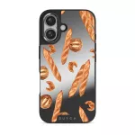 No Crumbs - iPhone 16 Case, Elite Mirror Dark (MagSafe) / Gunmetal